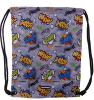 Yak Pak Carrysack Sack Comic Strip Checked Cinch Bag Tote