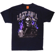 Mens Black Last Call Grim Reaper Halloween T-Shirt