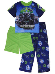 Star Wars Boys 3 Piece Protect The Galactic Empire Sleepwear Pajama Set
