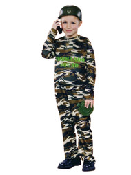 Boys Army Commando Dress Up Soldier Halloween Costume