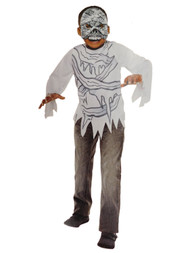 Boys Mummy Halloween Costume Top & Mask Set