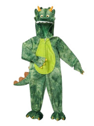 Infant & Toddler Boys Plush Dinosaur Dragon Costume Halloween Jumpsuit