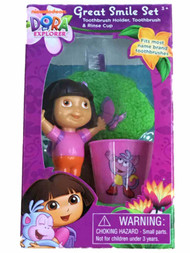 Nickelodeon Dora The Explorer Great Smile Kids Toothbrush & Holder Rinse Cup Set