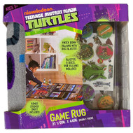 Nickelodeon Ninja Turtles Rug TMNT Game w/ Disk Launcher + 4 Standees 32"x44"