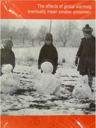 Holiday Time Funny Global Warming Melting Snowmen Christmas Cards