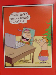 Funny Bad Computer Hackers Put Their Names on Santas Nice List Christmas Cards