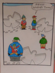 Funny North Pole Idol Santa in Talent Show Holiday Christmas Cards