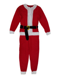 Mens Santa Claus Christmas Holiday Fleece Costume Union Suit Pajamas