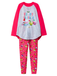 Shopkin Girls Sneaky Wedge Apple Blossom Cupcake Chic Pajamas Sleep Set