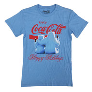 Coca-Cola Mens Enjoy Coke Happy Holidays Polar Bear T-Shirt