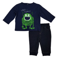 Infant Boys 2-Piece Loud & Funny Monster Long Sleeve Shirt & Pants Set