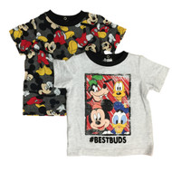 Disney Infant Boys Best Buds Mickey Mouse & Goofy T-Shirts Donald Duck Tops