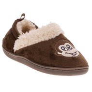 Toddler Boys Brown Monkey Slippers Loafer Style House Shoes