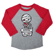 Universal Studios The Mummy Infant & Toddler Boys Valentines Day Raglan Shirt
