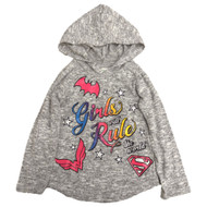 DC Comics Girls Gray Girls Rule the World Hoodie Wonder Woman Batgirl T-Shirt