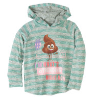 The Emoji Movie Girls Striped Green Poop Hoodie I'm Whats Trending T-Shirt