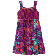 Infant Toddler Girls Purple Daisey Ruffled Floral Dress Flower Sundress