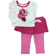 Infant Girls Minnie Mouse Floral Daisy Polka Dot Legging Outfit