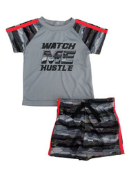 Infant Boys 2 Piece Watch Me Hustle Athletic T-Shirt & Shorts Set