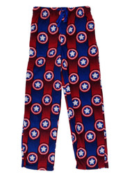 Marvel Mens Captain America Fleece Sleep Pants Pajama Bottoms