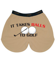 My Sack Ballsy Boxers Mens It Takes Balls To Golf Testicle Boxer Shorts