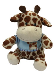 Linzy Toys Plush Spotted 9" Giraffe Stuffed Animal Pal Wearing Blue Sweater