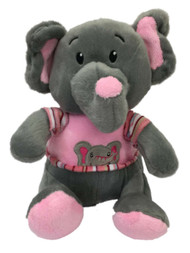 Linzy Toys Plush Gray 9" Elephant Stuffed Animal Pal Wearing Pink Sweater