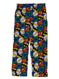 Justice League DC Comics Mens Blue Knit Lounge Sleep Pants Pajama Bottoms