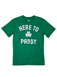 Mens Green Here To Paddy Shamrock St. Patrick's Day T-Shirt