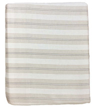 Cuddle Duds Flannel Sheet Set Tan Stripes Twin Bed Sheets Bedding