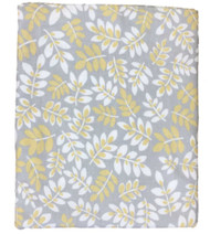 Cuddle Duds Flannel Sheet Set Gray & Yellow Botanical Twin Bed Sheets Bedding