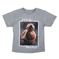 Star Wars Episode VII Boys Heather Gray BB-8 Graphic T-Shirt