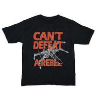 Star Wars Little Boys Black Can't Defeat A Rebel X-Wing Graphic Tee