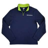 NFL Seattle Seahawks Mens Team Delivering Quarter-Zip Fleece Pullover Shirt
