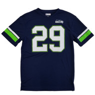 NFL Football Seattle Seahawks Mens Navy Earl Thomas III #29 Jersey Shirt