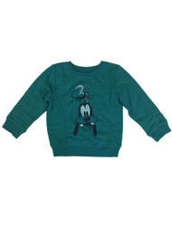 Disney Infant Boys Teal Goofy Dog Sweatshirt Mickey Mouse Baby Sweat Shirt