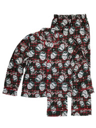 A Christmas Story Ralphie Mens Green/Red Plaid Flannel Sleepwear Pajama Set