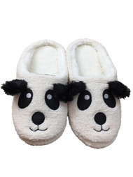 Womens Plush Faux Fur Panda Bear Memory Foam Slippers Character House Shoes 9-11