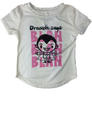 Infant & Toddler Girls Count Dracula Says Blah Blah Blah Halloween Tee Shirt