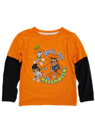 Paw Patrol Infant & Toddler Boys Orange Howl For Halloween Long Sleeve Shirt