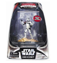 Star Wars Titanium Series Painted Die Cast Figure - Sandtrooper & Display Case