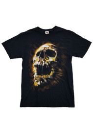 Mens Black Mummy Skull Graphic Halloween T-Shirt