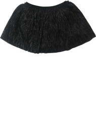 Infant & Toddler Girls Black Silver Pleated Skirt Skort