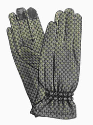 Womens Black Lace Overlay Stretch Fit Texting & Tech Touchscreen Gloves