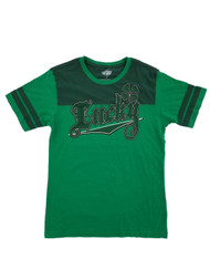 Mens Green St. Patrick's Day Lucky Four Leaf Clover T-Shirt