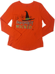 Womens Fabulously Wicked Witch Long Sleeved Tee Shirt Halloween T-Shirt
