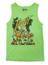 Teenage Mutant Ninja Turtles Boys Neon Green Tank Top Sleeveless Shirt