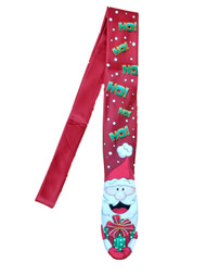 Men's Red Christmas Santa HoHoHo Present Neck Tie Holiday Necktie