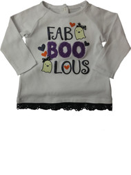 Infant & Toddler Girls FaBoololus Halloween Ghost Top Long Sleeved Tee Shirt