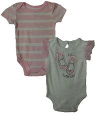 Infant Girls Future Ballerina Polka Dot Single Bodysuit 2-PC Outfit